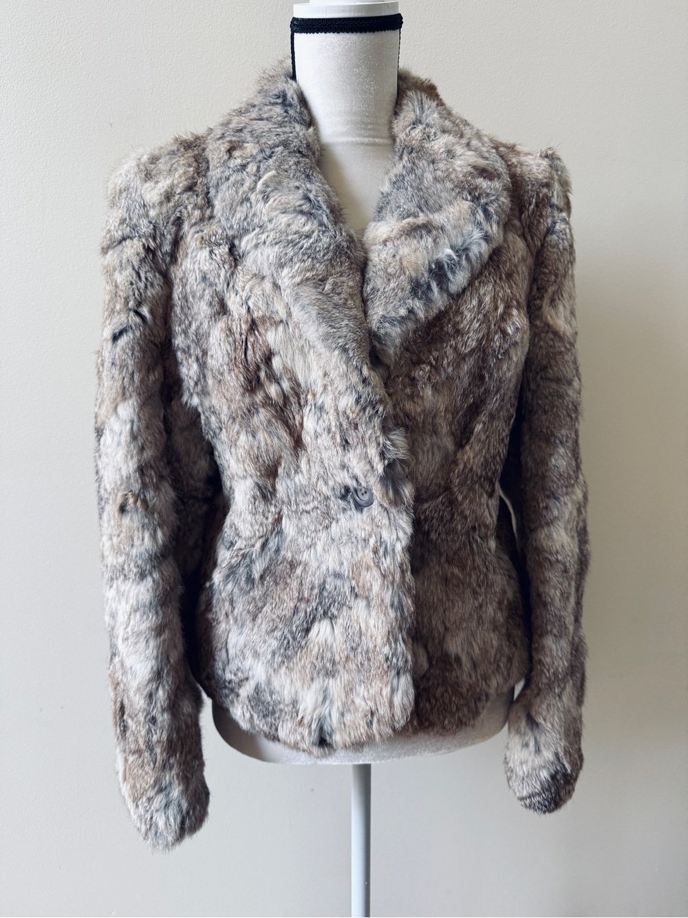 Vintage REAL Fur rabbit Women's Jacket - Winter Coat